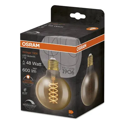 OSRAM OSRAM Vintage 1906 LED globe G95 E27 7W zlatá