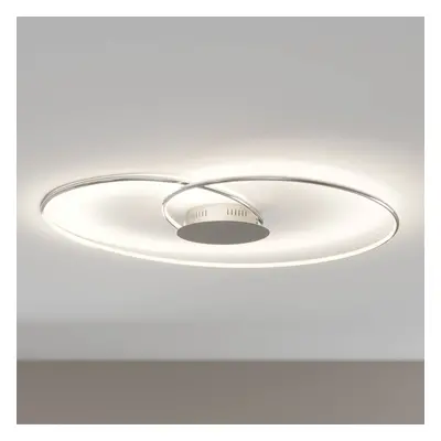 Lindby Lindby LED stropní svítidlo Joline, chromová barva, 90 cm, kov