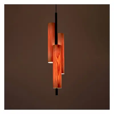 LZF LamPS LZF Black Note Triplet závěsné světlo černá/třešeň