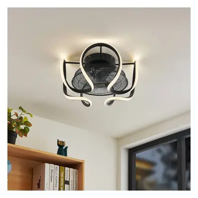 Starluna Starluna Lykkela LED stropní ventilátor CCT, černá