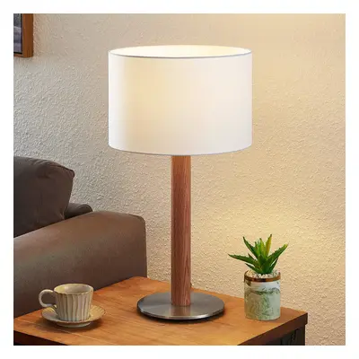 Lucande Lucande Heily stolní lampa, válec, 21 cm, bílá