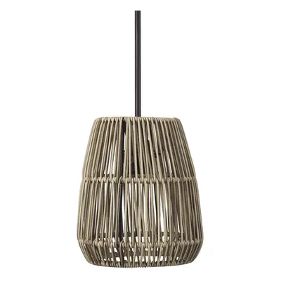 PR Home PR Home venkovní závěsná lampa Saigon, šedá, Ø 18 cm, kabel 2,5 m