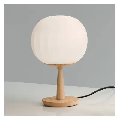 Luceplan Stolní lampa Luceplan Lita z jasanového dřeva výška podstavce 28 cm