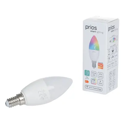 LUUMR LUUMR Smart LED žárovka E14 4,9W RGB Tuya WLAN matná CCT