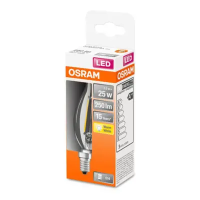 OSRAM OSRAM Classic B LED E14 2,5W 2 700 K náraz větru