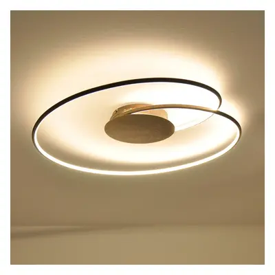 Lindby Lindby LED stropní svítidlo Joline, Ø 74 cm, rezavě hnědá, kov