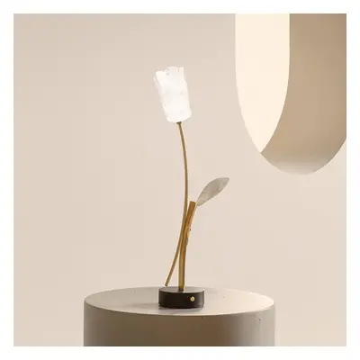 Slamp Nabíjecí stolní lampa Slamp LED Tulip, černá základna