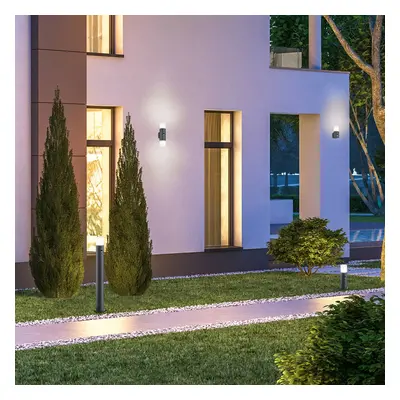 Trio Lighting Venkovní svítidlo Hoosic 2zdr. antracit, senzor