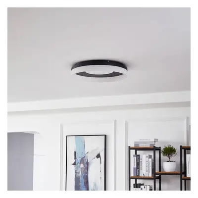 Lucande Lucande Smart LED stropní svítidlo Squillo černé Tuya RGBW CCT