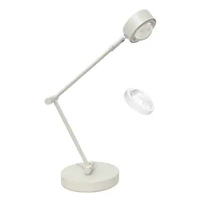 Lindby Stolní lampa Jyla, bílá, čočka, 3000K