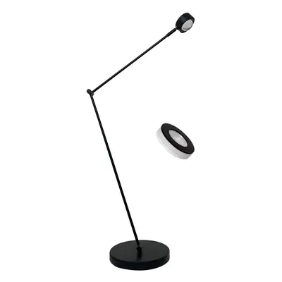 Lindby Stojací lampa Lindby Jyla, černá, 2700K, GX53, železo