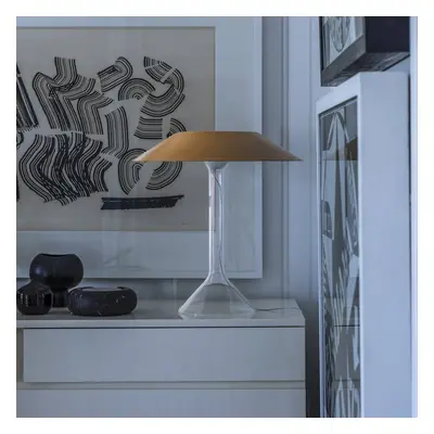 Foscarini Stolní LED lampa Foscarini Chapeaux M, okrově žlutá