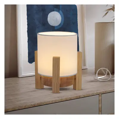 Näve Stolní lampa LED Madita, výška 19 cm, přírodní/bílá