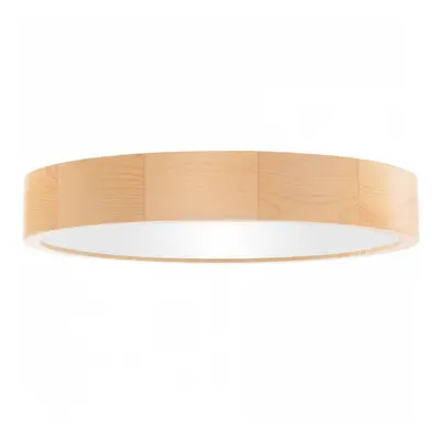 TEMAR LIGHTING Stropní svítidlo Cleo, Ø 57,5 cm, 5 plamenů, borovicové dřevo, E27