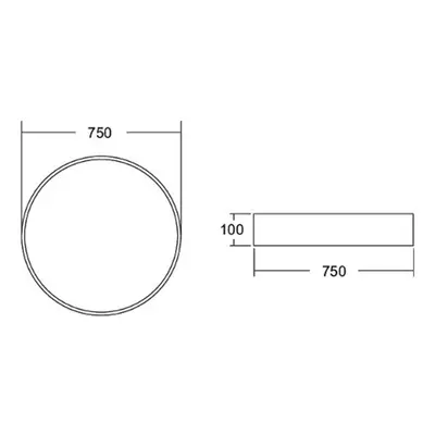 BRUMBERG BRUMBERG Biro Circle, Ø 75 cm, vypínač, stříbrná, 4 000 K