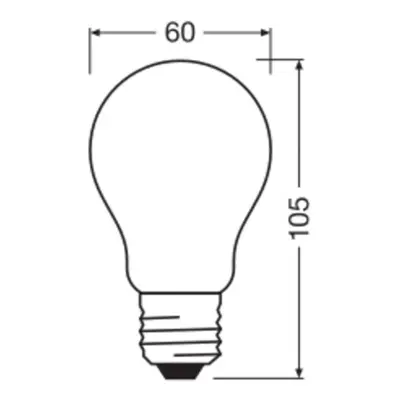 OSRAM OSRAM LED Classic, matná, E27, 5 W, 1 055 lm, 4 000 K, A75