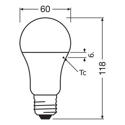 OSRAM OSRAM LED Classic Star, matná, E27, 14 W, 2 700 K, 1 521 lm