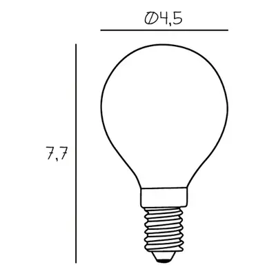 DESIGN BY US LED žárovka libovolná, E14 matná 2,5 W 2 700 K stmívatelná