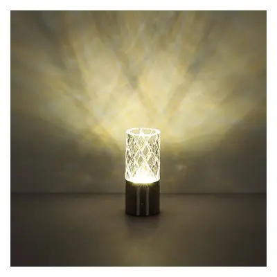 Globo Nabíjecí stolní lampa LED Lunki, mosazná barva, výška 19 cm, CCT