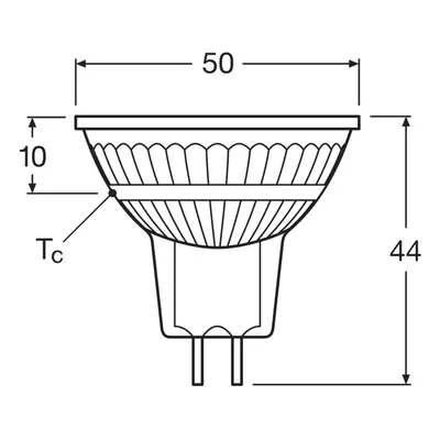 OSRAM Reflektor OSRAM LED, GU5.3, 2,6 W, 12 V, 2 700 K, 120°