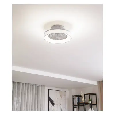 Lindby Stropní ventilátor Lindby LED Mace, bílý, tichý, CCT