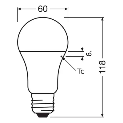 OSRAM OSRAM LED Classic Star, matná, E27, 10 W, 4 000 K, 1 055 lm