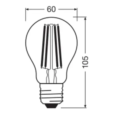 OSRAM OSRAM LED Classic, žárovka, E27, 2,2 W, 470 lm, 4 000 K