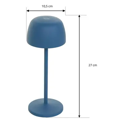 Lindby Nabíjecí stolní lampa LED Lindby Arietty, žlutá/modrá/růžová sada 3 kusů