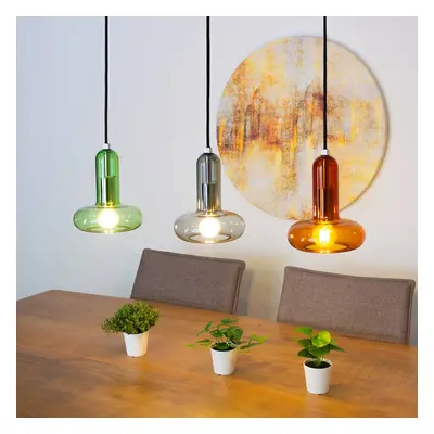 Eco-Light Závěsné svítidlo Perseus, barevné, délka 65 cm, 3 světla, sklo