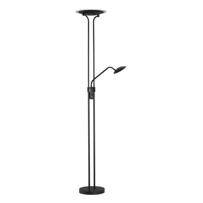 FISCHER & HONSEL LED stojací lampa Tallri, černá, 180 cm, 2 světla, kov, CCT