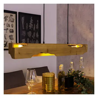 Eco-Light Závěsné svítidlo Venus, hnědá barva, délka 100 cm, 4 světla, dřevo