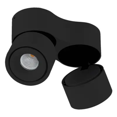 Arcchio Arcchio LED stropní bodové svítidlo Rotari, 6,1 W, 2 světla, černé