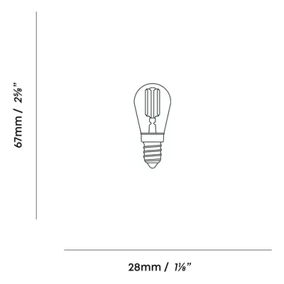 Tala Žárovka Tala LED E14, 2W, tónované sklo, 2 200 K, 120 lm