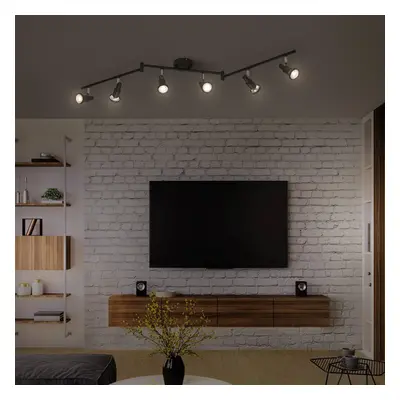 LEDVANCE LEDVANCE LED stropní reflektor GU10, šestiplámenný, černý