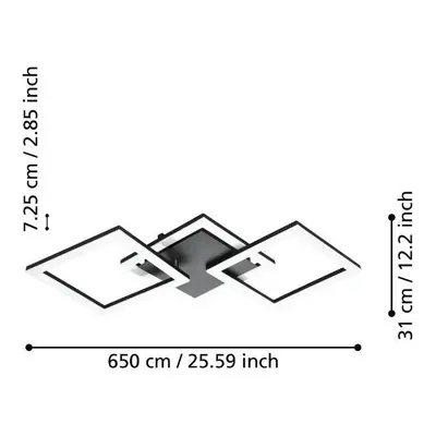 EGLO connect EGLO connect Paranday-Z LED stropní 3 zdroje 65cm