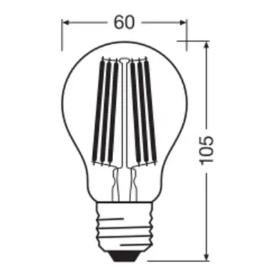 OSRAM OSRAM LED Classic, žárovka, E27, 7,2 W, 1 521 lm, 4 000 K