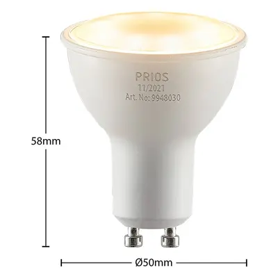 PRIOS LED reflektor GU10 8W 3 000K 120°