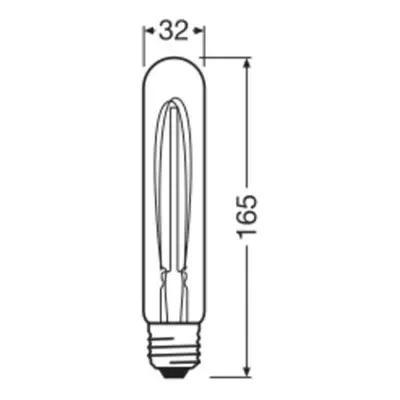 OSRAM OSRAM LED Vintage 1906, trubice, zlatá, E27, 4,8 W, 822, stm.