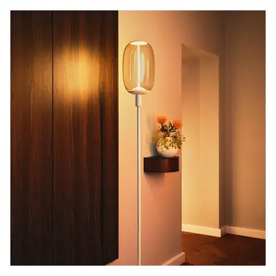 LEDVANCE Stojací lampa LEDVANCE Decor Stick E27, výška 146 cm, béžová barva