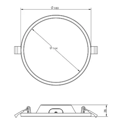 Deko-Light LED vestavné stropní svítidlo Alya bílé Ø 18 cm 3 000 K