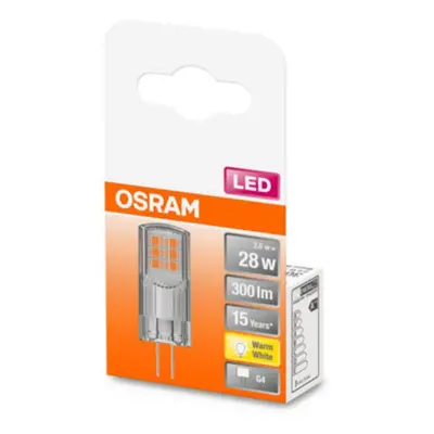 OSRAM Kolíčková LED žárovka OSRAM G4 2,6 W, teplá bílá, 300 lm