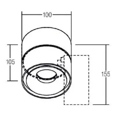 BRUMBERG BRUMBERG LED stropní bodové svítidlo Circle Maxi, Ø 10 cm, bílé