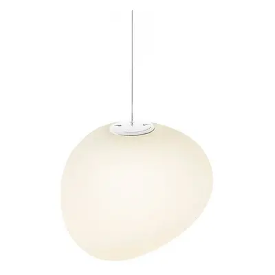 Foscarini Foscarini Gregg MIDI závěsné světlo, ze skla bílá