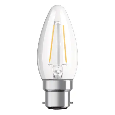 OSRAM OSRAM LED svíčka B22d Classic B filament 2,5W čirá