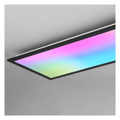 Reality Leuchten Stropní svítidlo Beta LED, délka 80 cm, černé, RGBW, CCT