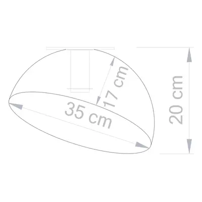 SIGMA Stropní světlo Sfera, Ø 35cm černá/zlatá