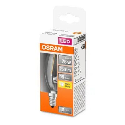 OSRAM OSRAM Classic B LED žárovka E14 2,5W 2 700 K čirá