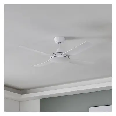 EGLO Stropní ventilátor Bondi 1, matná bílá, dálkové ovládání