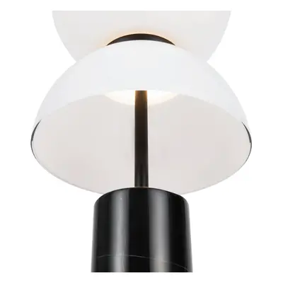 Maytoni Stolní LED lampa Maytoni Kyoto, černá, výška 46 cm, mramor