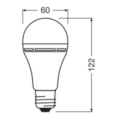 OSRAM OSRAM LED žárovka E27 8W matná 4000K dobíjecí bateriové nouzové světlo